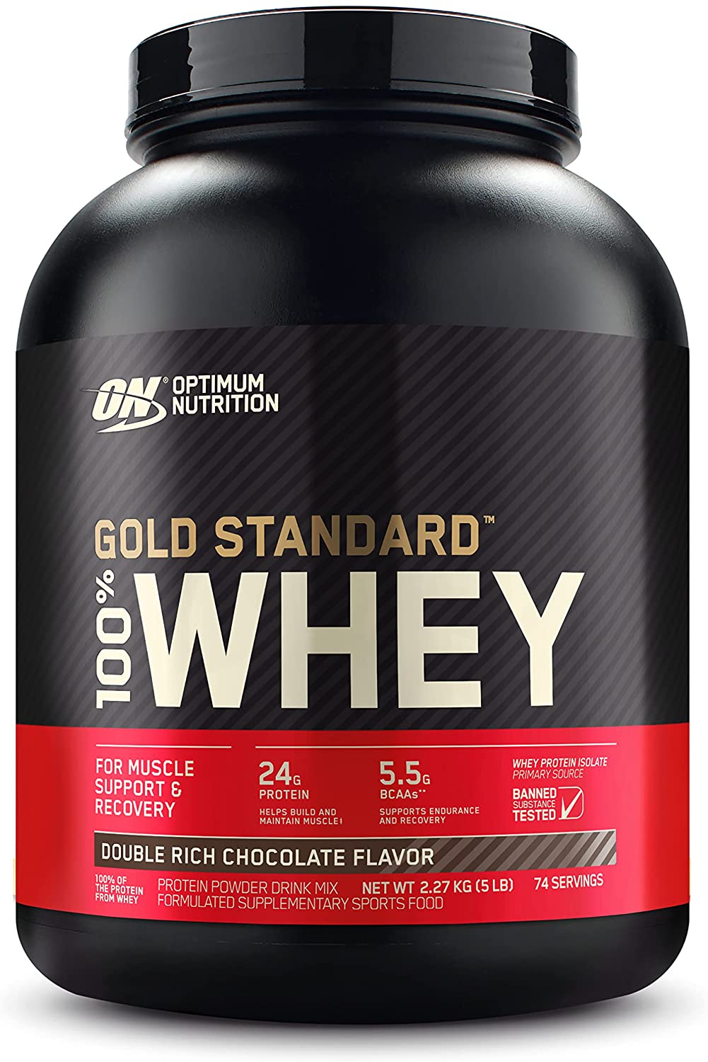 【国内正規品】ON Gold Standard 100% ホエイ ダブルリッチチョコレート 2.27kg(5lb) 「ボトルタイプ」10個