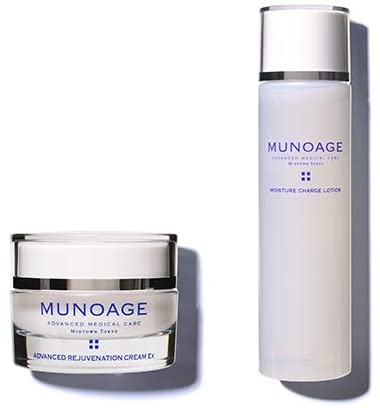 MUNOAGE 【化粧水 & 保湿クリーム お得な2商品セット】アドバンストリジュビネーションクリームEx(30g) ＆ モイスチュアチャージローション(150ml)【ハリ弾力集中ケアセット】